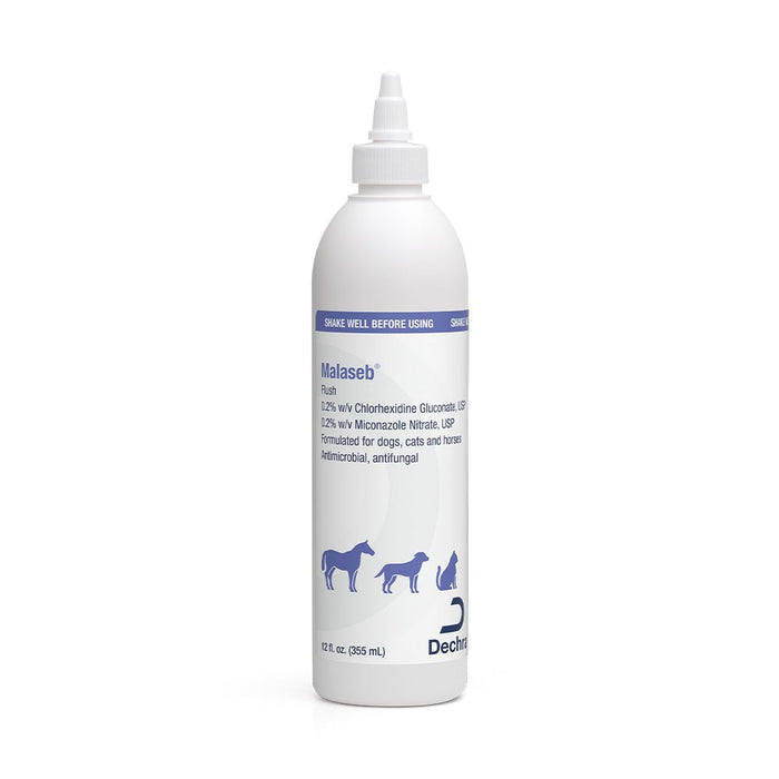 Malaseb Flush – Medicated Antibacterial & Antifungal Skin Flush for Dogs, Cats, and Horses - 019BAY-89267 - 12 oz - 1