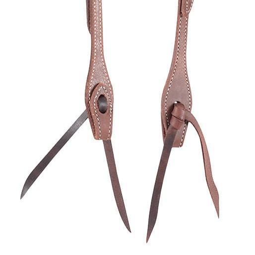 Martin Saddlery Harness Leather Slip Ear Headstall 1/2 - inch Thick, Natural - CR1P8 - Chestnut - 1/2" - 4