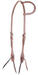 Martin Saddlery Harness Leather Slip Ear Headstall 1/2 - inch Thick, Natural - CR1P8 - Chestnut - 1/2" - 1