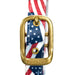 Average Horse Halter W/Flag Pattern Color RED,WHITE & BLUE