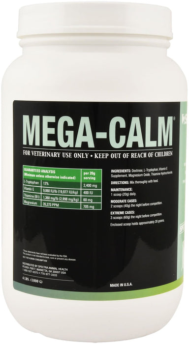 Mega - Calm Equine Calming Supplement - GQBA - 4 lb Mega - Calm®, (up to 64 day supply) - 5