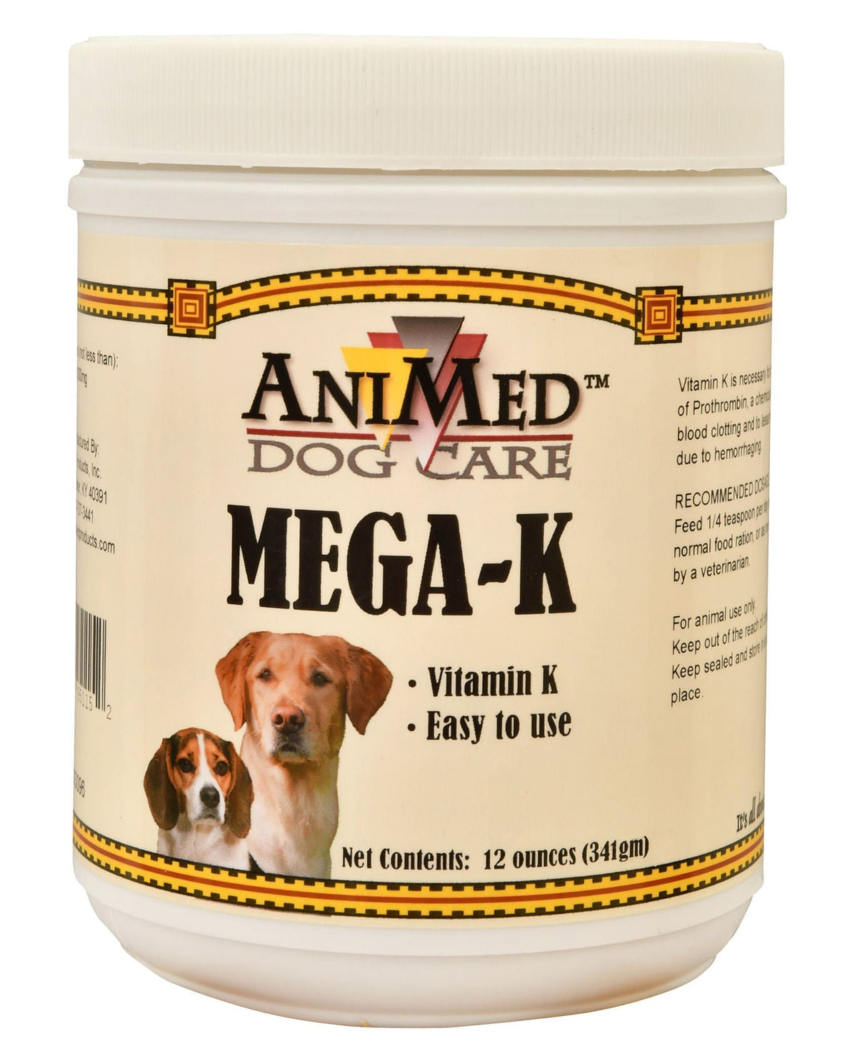 Mega K Vitamin K Supplement for Dogs — Pet Supplies 4 Less