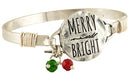 "Merry & Bright" Bangle Bracelet - WAM3X - Gold - 1