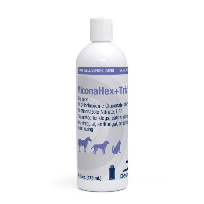 MiconaHex+Triz Medicated Antifungal & Antibacterial Shampoo for Dogs, Cats & Horses - 013DP-73169 - 16 oz - 7
