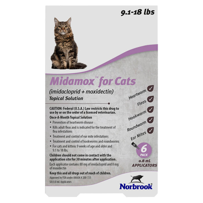 Midamox for Cats - 012NOR-03490 - 5.1 - 9 lbs. - 3