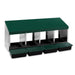 Multi - Compartment Poultry Laying Nesting Boxes with Easy - Clean Plastic Floors - GAUEY - 4 Compartments - 2