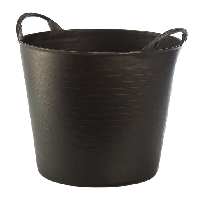 Multipurpose Flex Tub with Handles – 42 Liter, Durable Recycled Plastic - GAUFE - Black - 42 Liters - 1