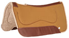 Mustang Canvas and Wool Kidney Saddle Pad - 1211C3 - Brown - 1
