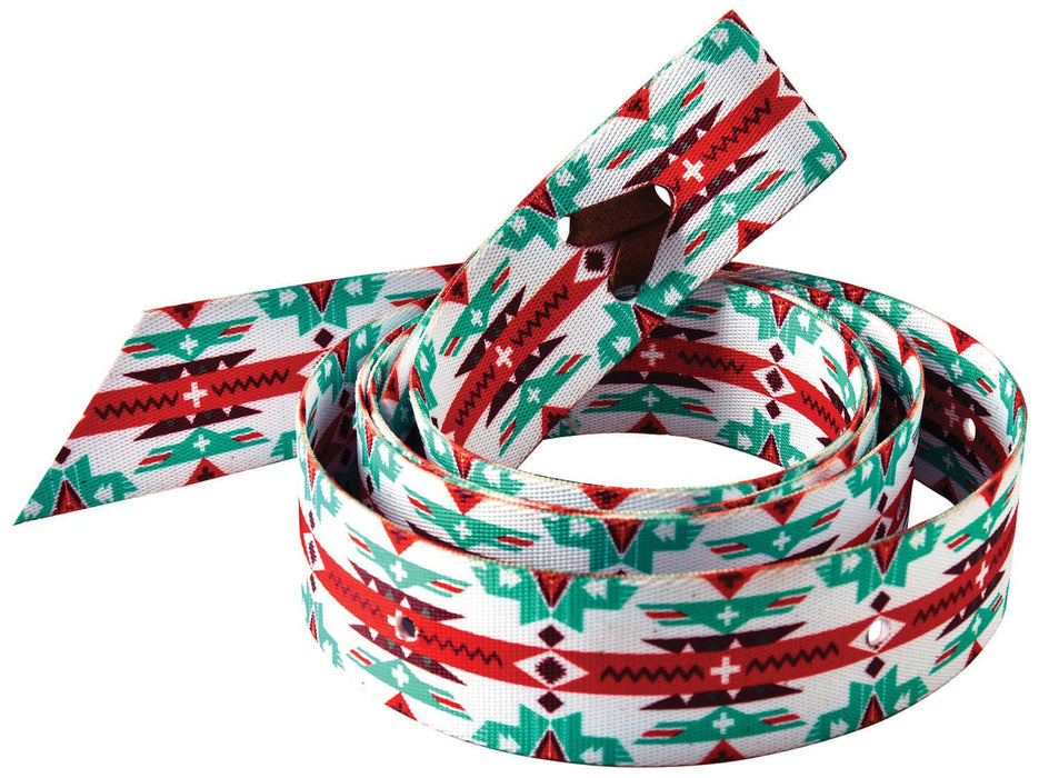 Mustang Western Pattern Print Nylon Tie Strap for Saddles, 6' - 121ABD - Southwestern - 1 ct - 3