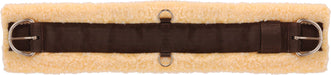Mustang Nylon Fleece Straight Cinch, Brown - Jeffers - Horse Supplies > Horse Tack > Cinches