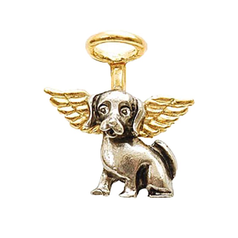 My Angel Pewter Pet Pins with Gold Electroplated Halos and Wings — Pet ...