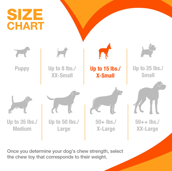 Puppy Teething & Soothing Flexible Chew Toy, Chicken, Pink, X-Small/Petite, Up to 15 lbs.