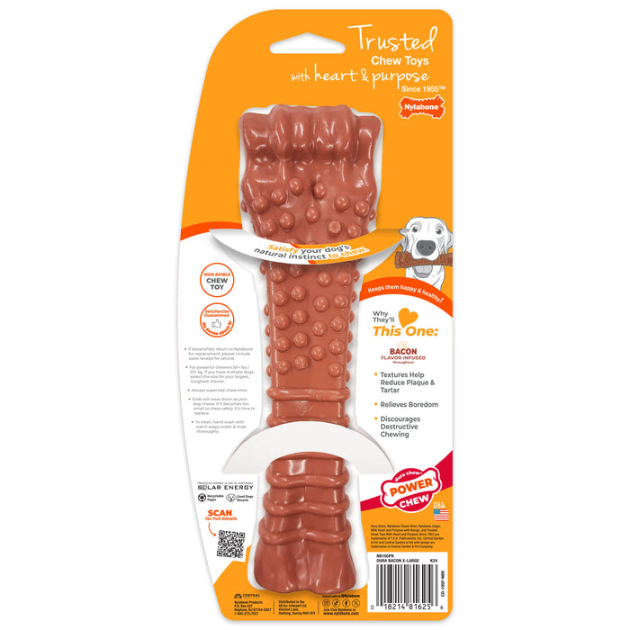Power Chew Dog Toy, Bacon, X-Large/Souper, 50+ lbs