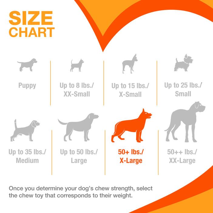 Power Chew Dog Toy, Bacon, X-Large/Souper, 50+ lbs