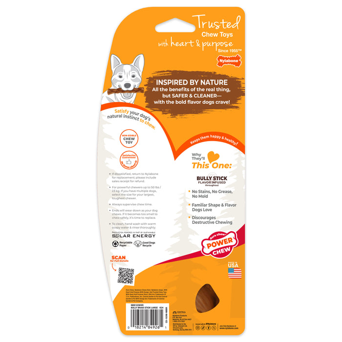 Power Chew Braided Bully Stick Alternative Chew Toy, Large/Giant, Up to 50 lbs