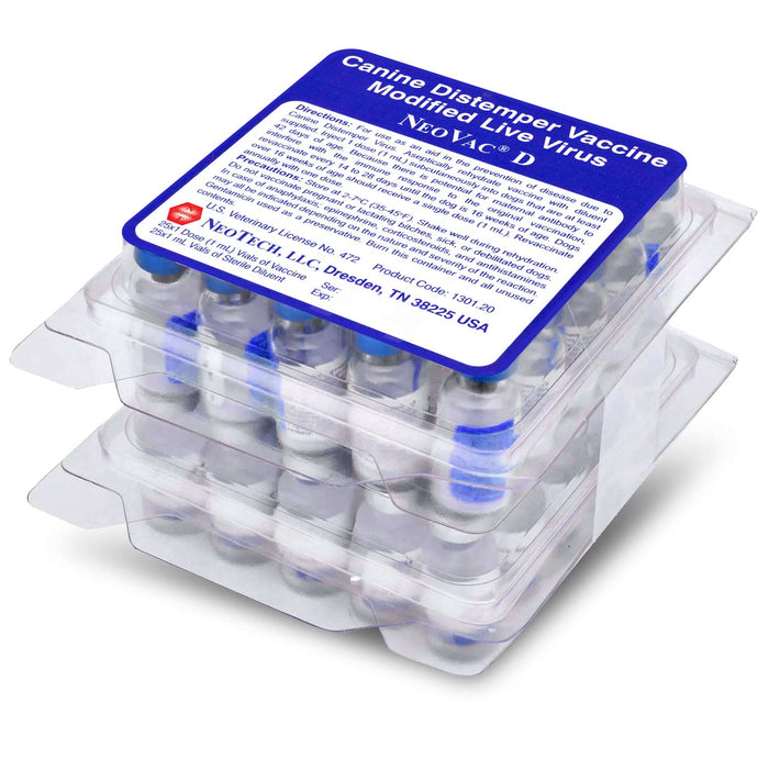 NeoVac D Dog Vaccine (25 x 1ml) - NEO1 - 1ml - 25ct - 1