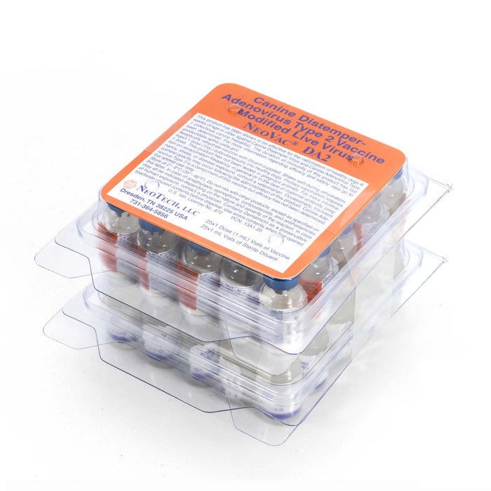 NeoVac DA2 Canine Vaccine – Distemper & Adenovirus Type 2, Modified Live, Puppy & Adult Dogs - N2NAB - 25 Dose - 3