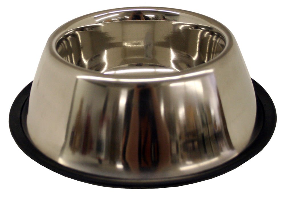 Indipets Non-Tip Stainless Steel Bowl, Spaniel Style, 32 oz — Pet ...