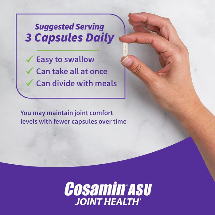 Nutramax Cosamin ASU Joint Health Supplement with Glucosamine, Chondroitin & ASU for Men’s & Women's Joint Health - 2FXC - 150 Capsules - 12