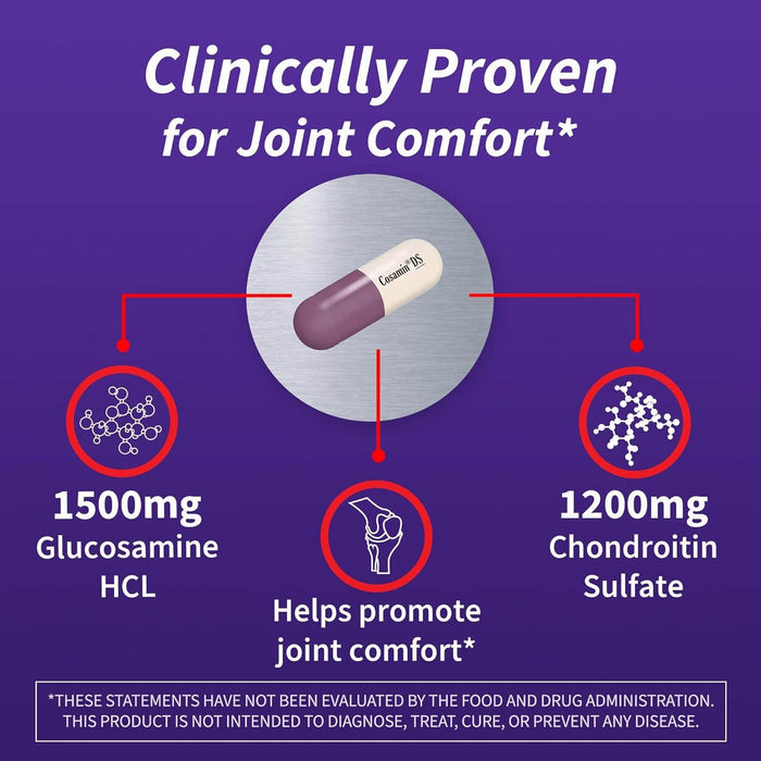 Nutramax Cosamin DS Joint Health Supplement with Glucosamine & Chondroitin for Men’s & Women's Joint Health, 150 Caplets - 2FXF - 150 Caplets - 3
