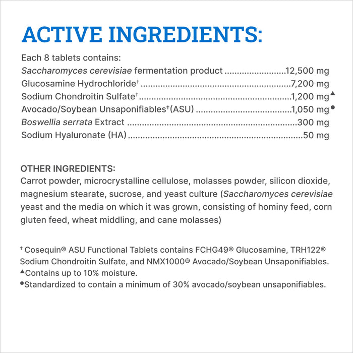 Nutramax Cosequin ASU Joint & Digestive Health Functional Tablets for Horses, 240 Tablets - 060NM-3000308 - 7