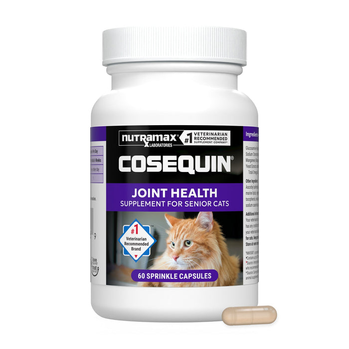 Nutramax Cosequin Senior Joint Health Supplement for Cats, 60 Sprinkle Capsules - 015NM-3000191 - Single Pack - 5