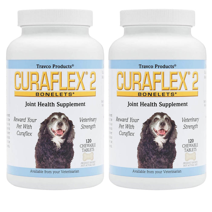 Nutramax Curaflex 2 - Joint Health Supplement for Dogs, 120 Chewable Tablets - 2FCB-2 - 120 Chewable Tablets - 2 pk - 4