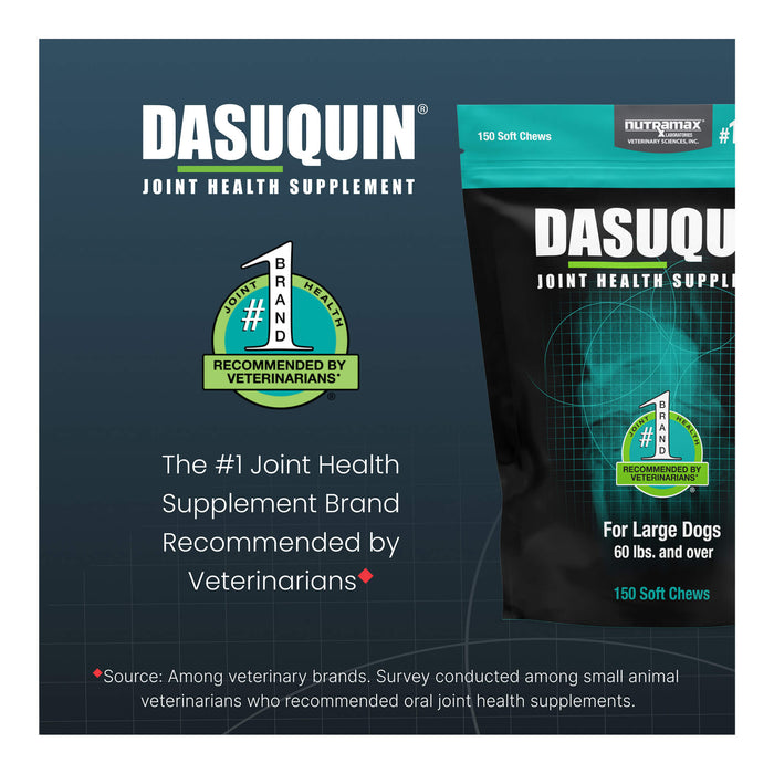 Nutramax Dasuquin for Dogs, Joint Health Supplement, Glucosamine, Chondroitin, ASU and More, Soft Chews - 015NM-LG-150 - Large - 150 count - 22