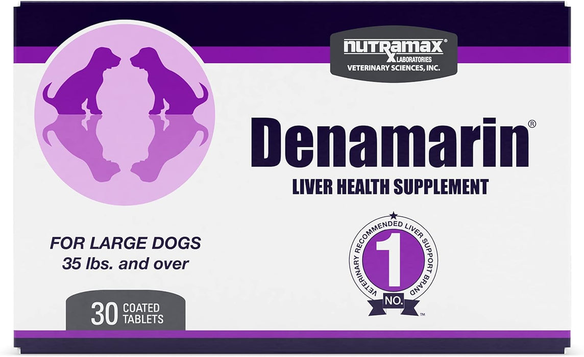 Nutramax Denamarin Liver Health, Stabilized Tablets - 015NM-D425 - 35lbs + - 1 pk (30 ct) - 26