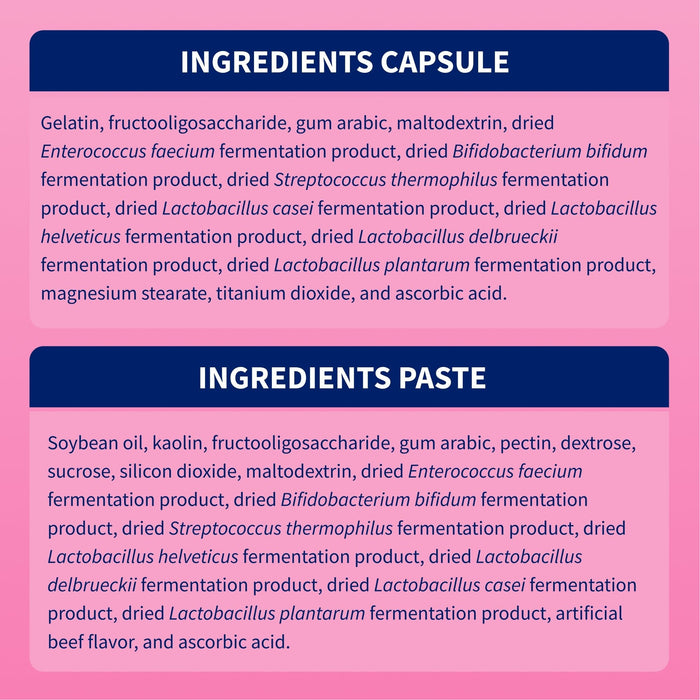 Nutramax Proviable - KP/DC Kit for Dogs and Cats, 10 Capsules - 015NM-30ML - Medium/Large Dogs - 30 mL Paste - 1 ct - 23