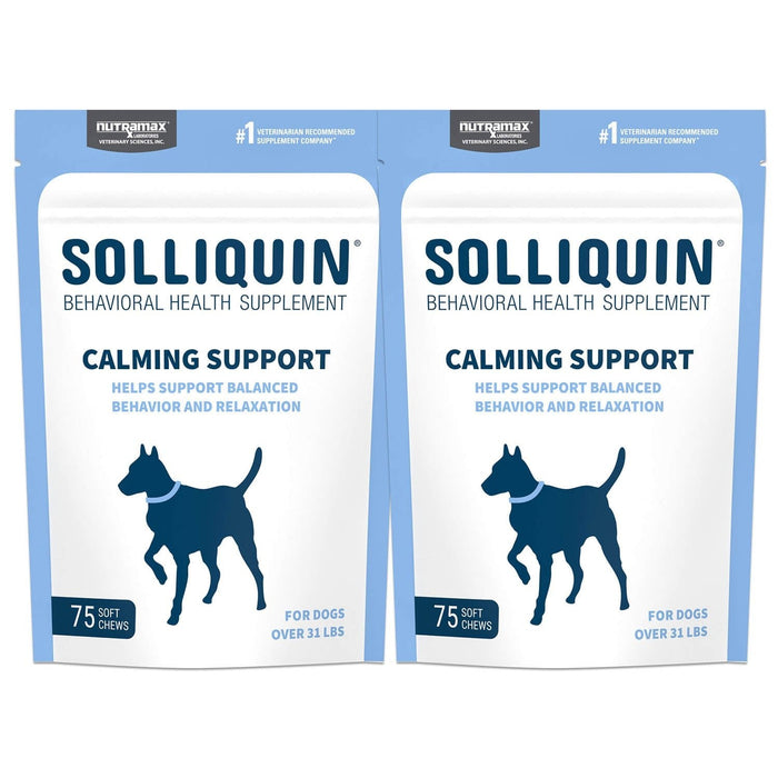 Nutramax Solliquin Soft Chews, 75 ct - 015NM-3000230-2 - 2 Pack - Large Dog - 20