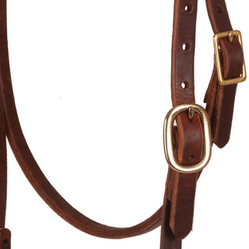 Oxbow Tack Premium Harness Leather Pre - Oiled Browband Headstall - OXTBO - 3