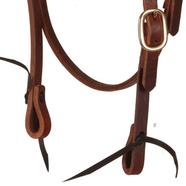Oxbow Tack Premium Harness Leather Pre - Oiled Browband Headstall - OXTBO - 4