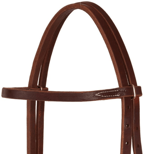 Oxbow Tack Premium Harness Leather Pre - Oiled Browband Headstall - OXTBO - 2