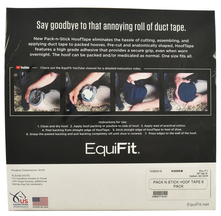 Pack - N - Stick Hoof Tape, 6 pack - EQTAE - 3