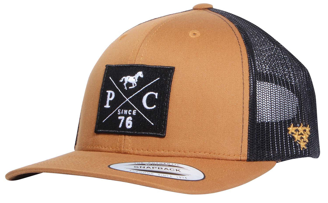 PC 2 - Tone Trucker Hat, Caramel/Black - PL14O2 - 1