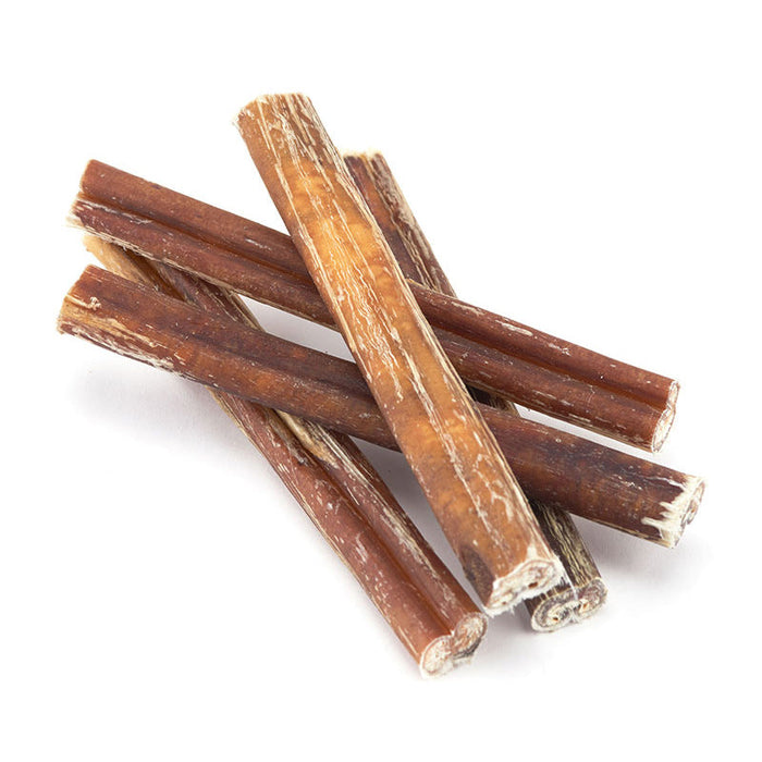 Bully Sticks 10ct. 6 , Resealable Bag Color Natural