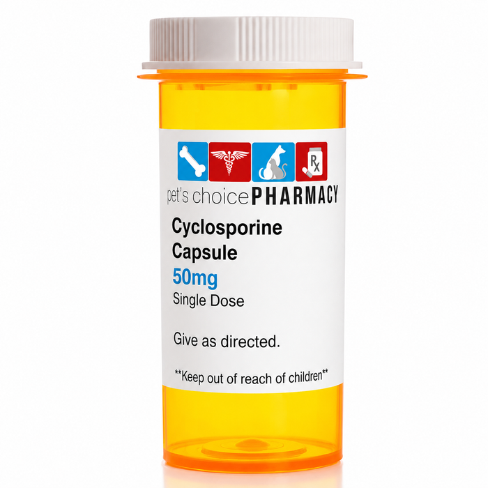 Rx Cyclosporine 50mg x Single Capsule Size 50mg