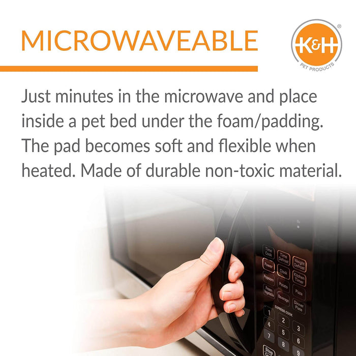 K&H Pet Products Microwavable Pet Bed Warmer Blue 9 X 9 Color Blue