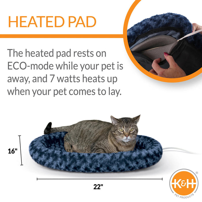 K&H Pet Products Thermo-Kitty Fashion Splash Color Blue