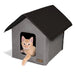 K&H Pet Products Outdoor Heated Kitty House Cat Shelter Color Grey