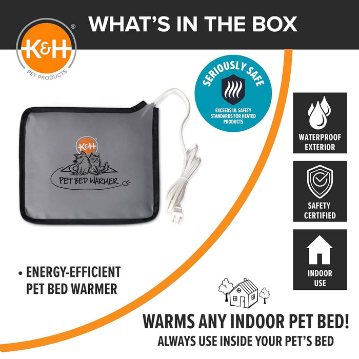 K&H Pet Products Pet Bed Warmer Color Grey