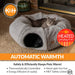 K&H Pet Products Thermo-Kitty Heated Cat Tunnel Bed Gray 28 X 28 X 9 Inches (4C FFP) Color Grey