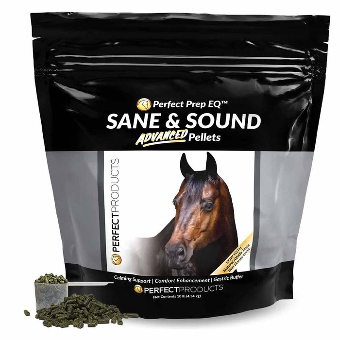 Perfect Prep EQ Sane & Sound Calming Pellets for Horses - PEPBG - 10 lb Bag - 5