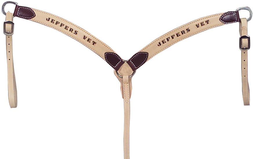 Personalized Leather Breast Collar - S8TA - 1