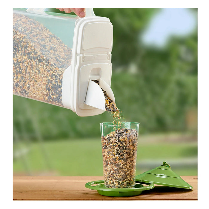 Pet Food Dispenser - BU2B - White Lid / Clear Base - 6 qt - 1 - 5