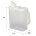 Pet Food Dispenser - BU2B - White Lid / Clear Base - 6 qt - 1 - 3