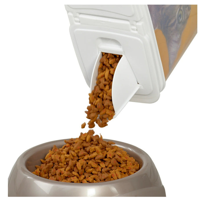 Pet Food Dispenser - BU2B - White Lid / Clear Base - 6 qt - 1 - 4
