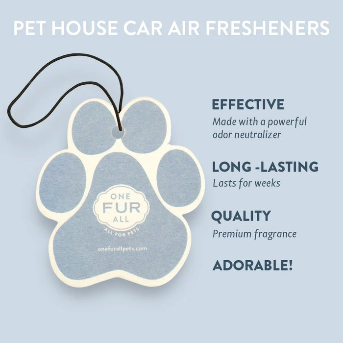 Pet House Car Fresheners, Pet Odor Eliminator, Natural Air Freshener, Non - Toxic Car Scent, Long - Lasting Pet - Friendly Fragrance, 100% Plant - Based, Safe for Dogs & Cats, Made in USA - PHCAQ - Sunwashed Cotton - 1 ct - 48