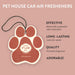 Pet House Car Fresheners, Pet Odor Eliminator, Natural Air Freshener, Non - Toxic Car Scent, Long - Lasting Pet - Friendly Fragrance, 100% Plant - Based, Safe for Dogs & Cats, Made in USA - PHCAD - Apple Cider - 1 ct - 8
